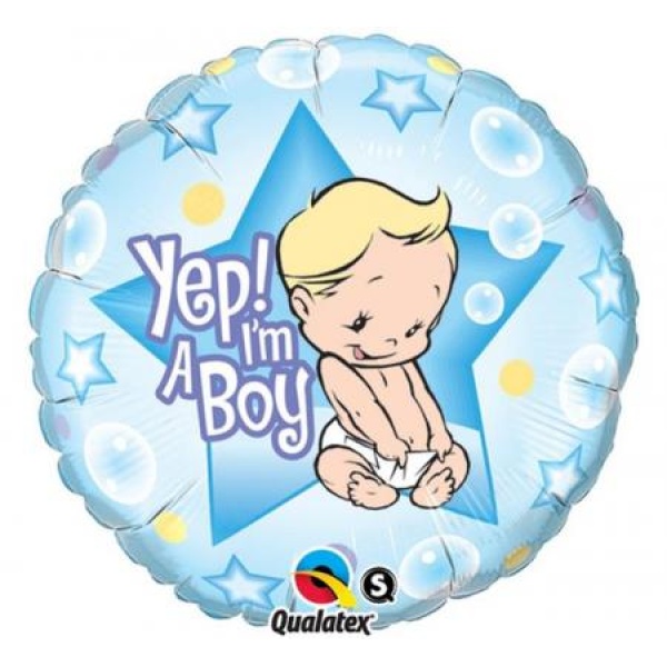 Balón fóliový I am a Boy, 45cm