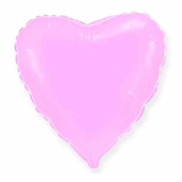 Balón fóliový Srdce ružové, 45cm