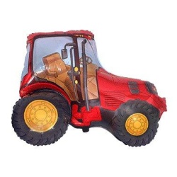 Balón fóliový traktor červeny, 35cm