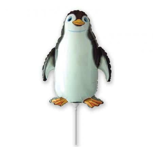Balón fóliový tučniak čierny, 35cm