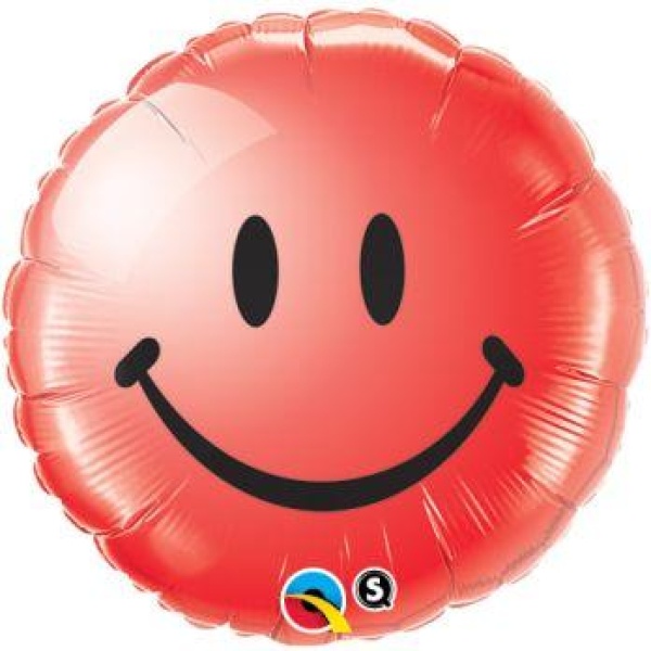 Balón fóliový Úsmev červený, 45cm