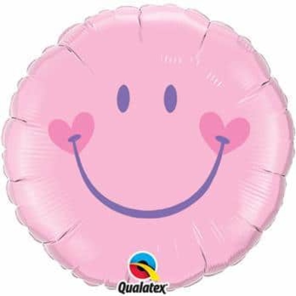 Balón fóliový Úsmev ružový, 45cm
