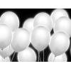 Balón LED svietiaci 30cm, biele, 5ks