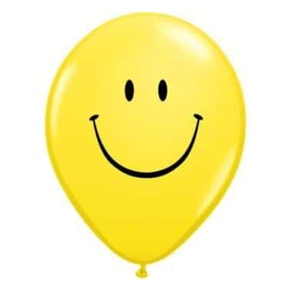 Balón Smajlík žltý, 30cm, 1ks