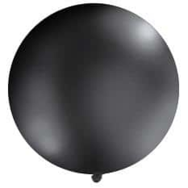 Balón veľký pastelový čierny, 100cm