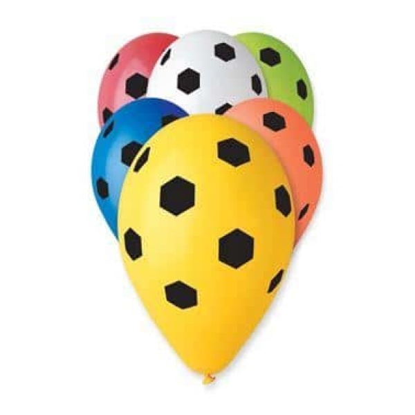 Balóny Futbal, 35cm, 5ks