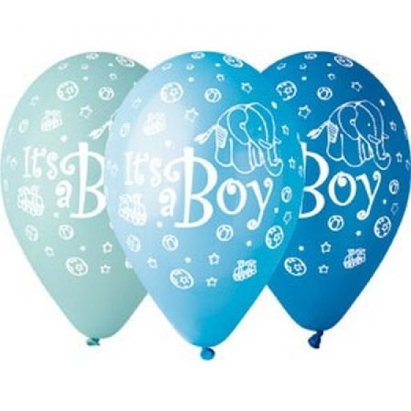 Balóny Its a boy, 30cm, 5ks