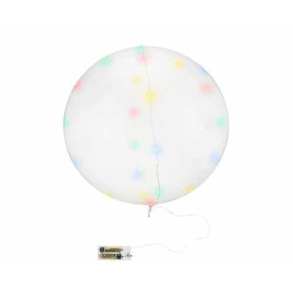 Fóliový balón s 30 LED svetlami, 53 cm na paličku