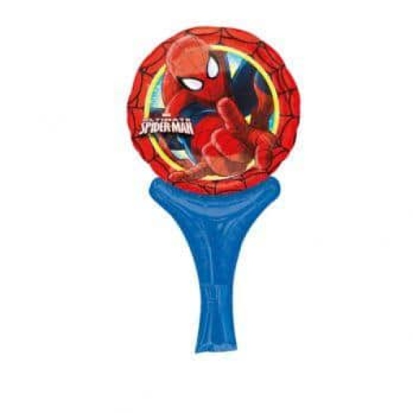 Fóliový balón Spiderman s rúčkou, 35cm