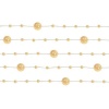 Girlanda perlová zlatá, 130cm, 5ks