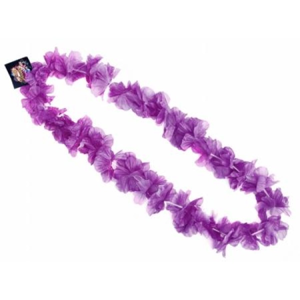 Havajský náhrdelník fialový, 100cm