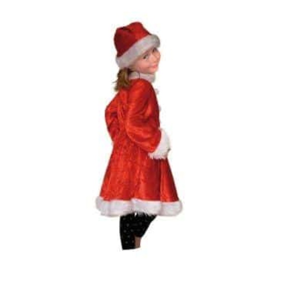 Kostým Santas Girl 7-10 rok, čiapka + šaty