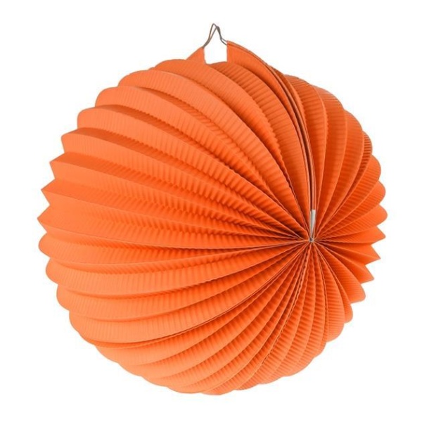 Lampión dekoračný guľa oranžový, 25cm