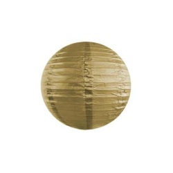 Lampión dekoračný guľa zlatý, 20cm