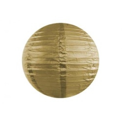 Lampión dekoračný guľa zlatý, 25cm