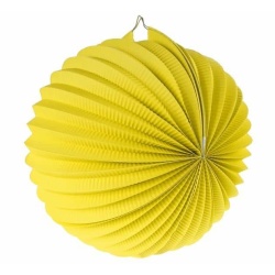 Lampión dekoračný guľa žltý, 25cm