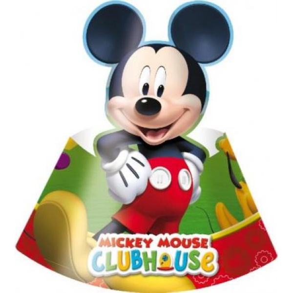 Narodeninové čapice Mickey Mouse, 6ks