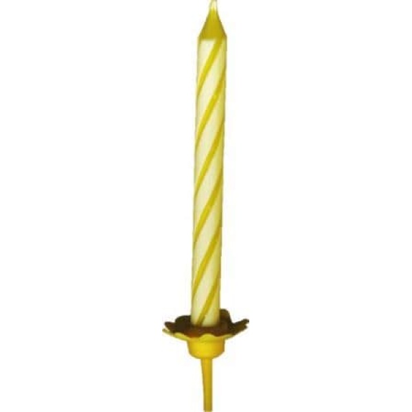 Narodeninové sviečky so stojančekom, 60mm, 24ks