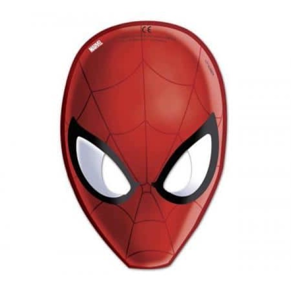 Papierové masky Spiderman, 6ks