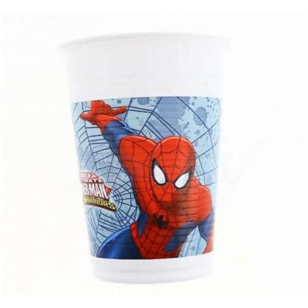 Plastové poháre Spiderman, 8ks