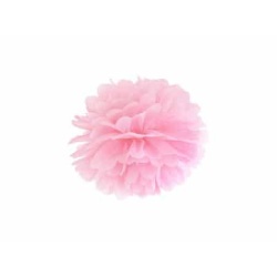 POM POM papierový tissue svetlý ružový, 25cm