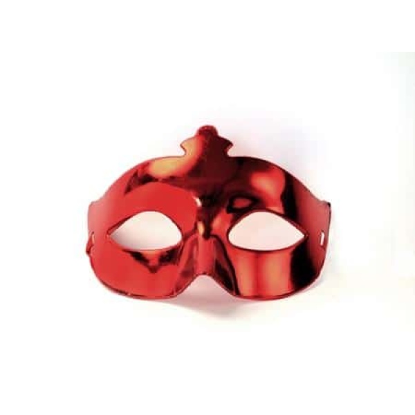 Škraboška červená, maska na párty, 1ks