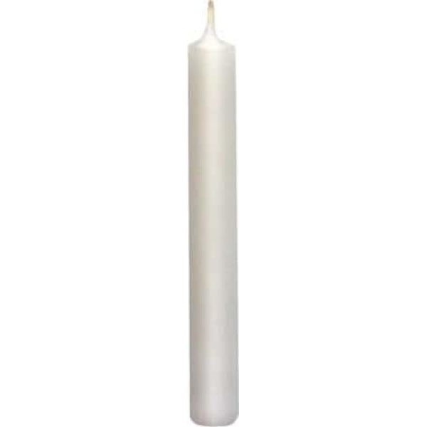 Sviečky do lampiónov biele, 100mm, 6ks