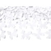 Vystreľovacie konfety biele papierové motýliky, 40cm