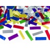 Vystreľovacie konfety farebné metalické pásiky, 40cm
