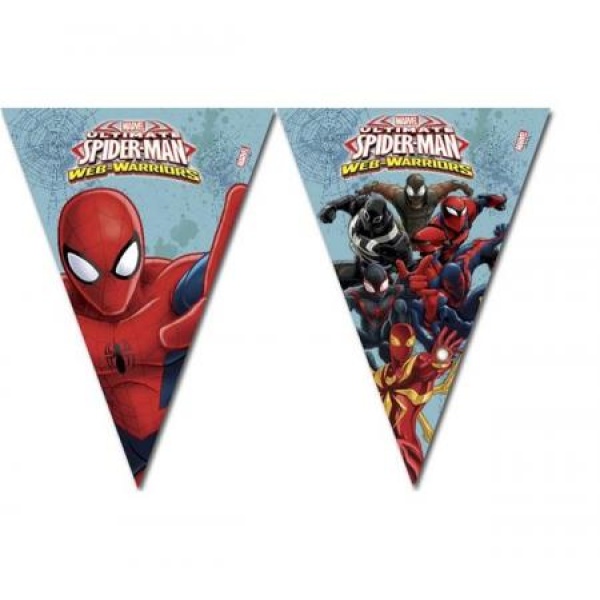 Závesné vlajky Spiderman, 3m