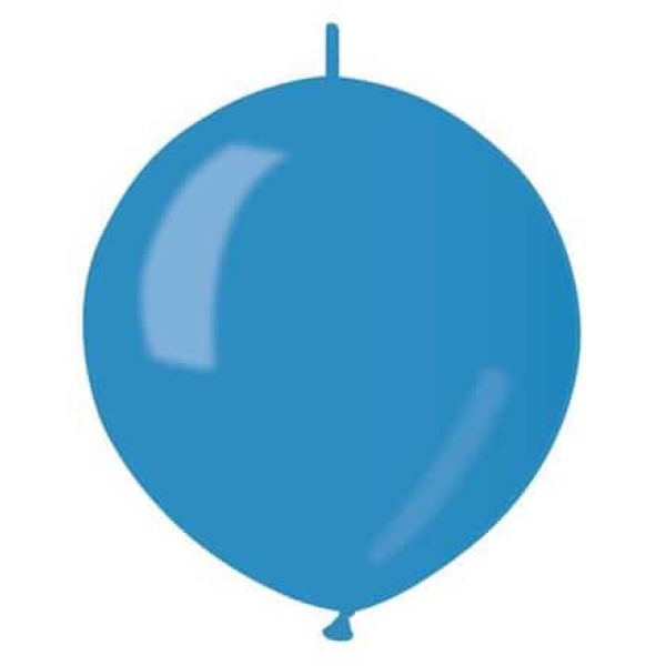Balón metalický do girlandy modrý, 32cm, 1ks