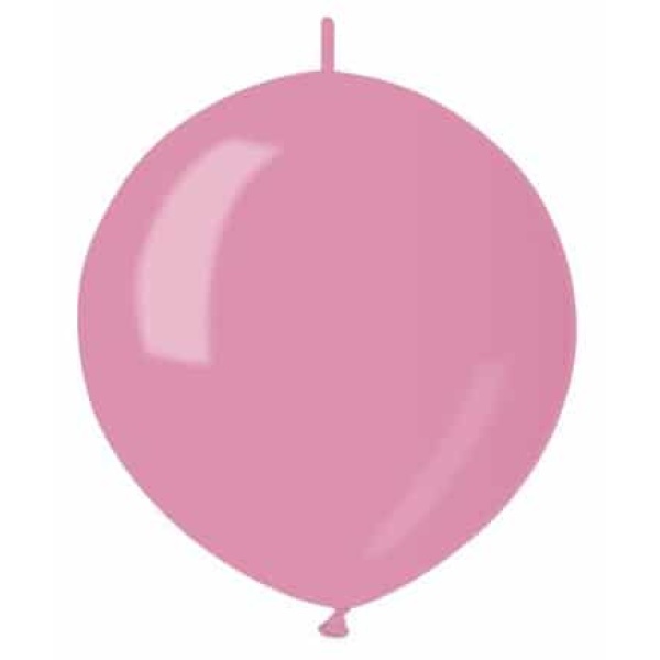Balón metalický do girlandy ružový, 32cm, 1ks