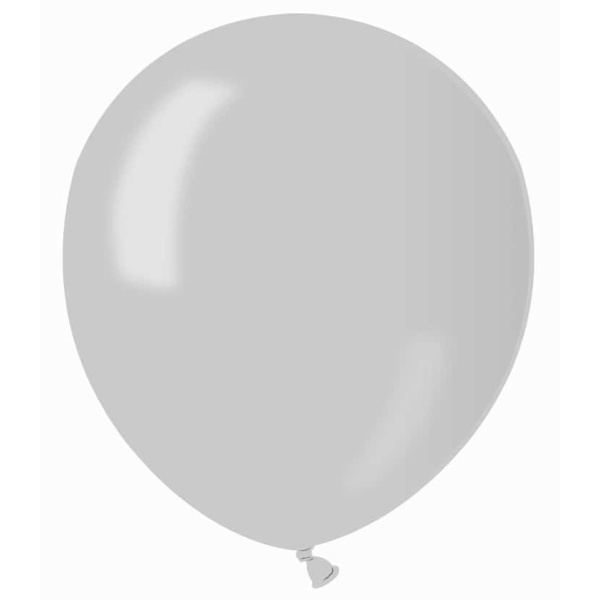 Balón metalický strieborný, 13cm, 1ks