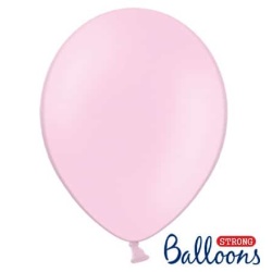 Balón pastelový bledoružový, 23cm, 1ks