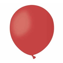 Balón pastelový červený tmavší, 13cm, 1ks