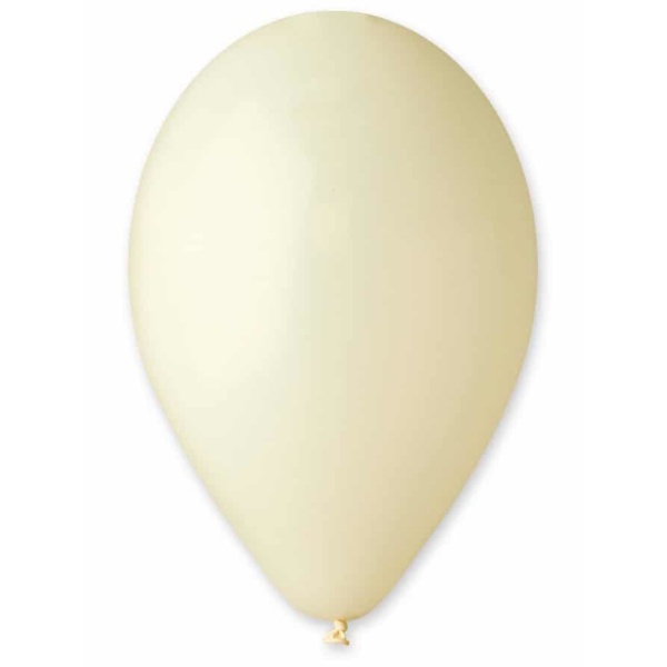 Balón pastelový slonová kosť, 26cm, 1ks