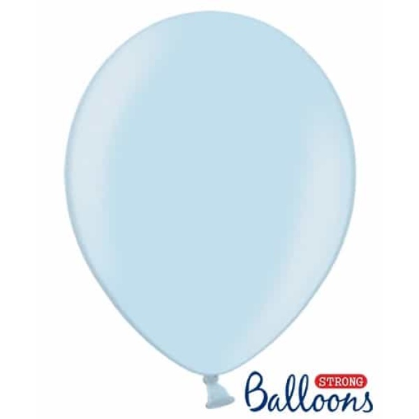 Balón metalický bledomodrá, 30cm, 1ks