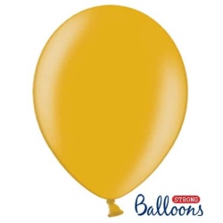 Balón metalický zlatý, 30cm, 1ks