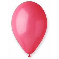 Balón pastelový červený, 26cm, 1ks