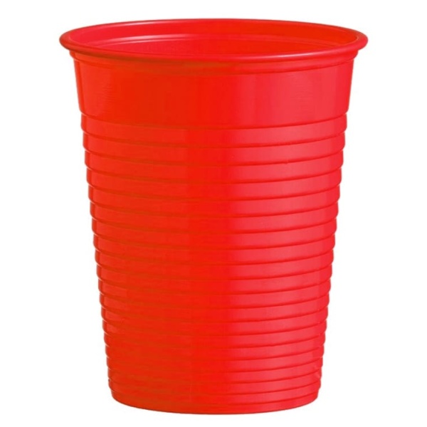 Plastový pohár červený, 10ks
