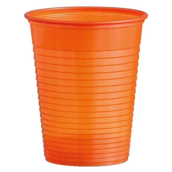 Plastový pohár oranžový, 10ks