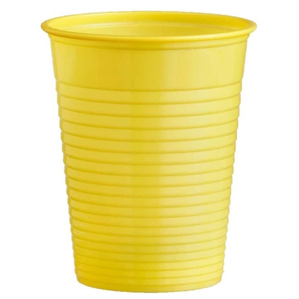 Plastový pohár žltý, 10ks