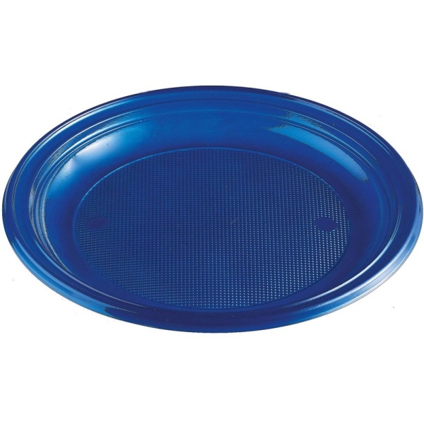 Plastový tanier modrý, 22cm, 10ks