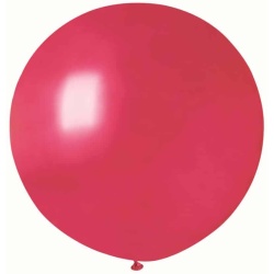 Balón veľký metalický červený, 80cm