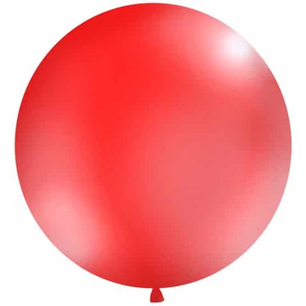 Balón veľký pastelový červený, 100cm