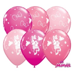 Balóny Minnie ružové, 30cm, 1ks