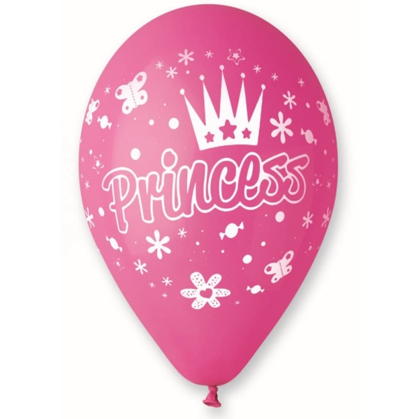 Balón Princess ružový, 30cm, 1ks