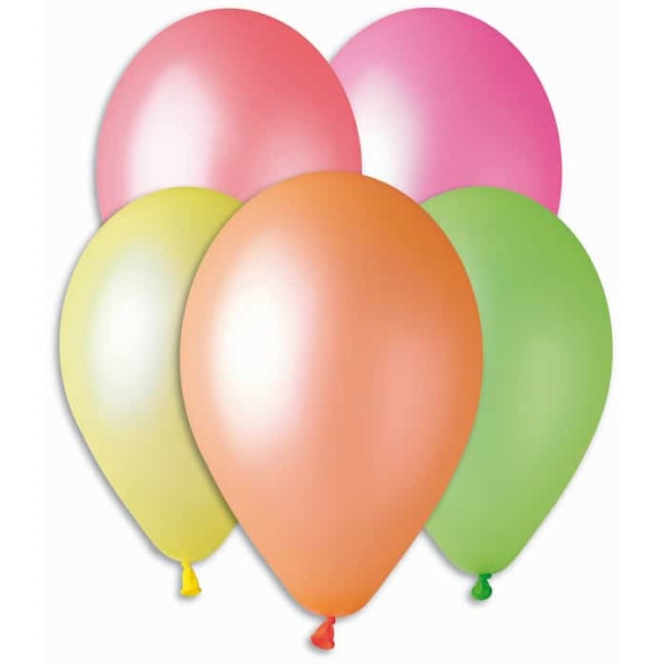 Balóny fluor mix farieb, 26cm, 100ks