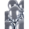 Balóny chrómové strieborné, 33cm, 1ks