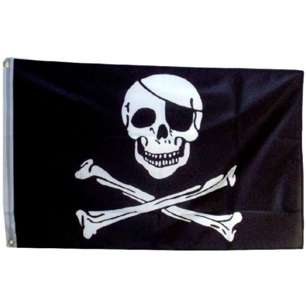 Pirátska vlajka, 150x90cm